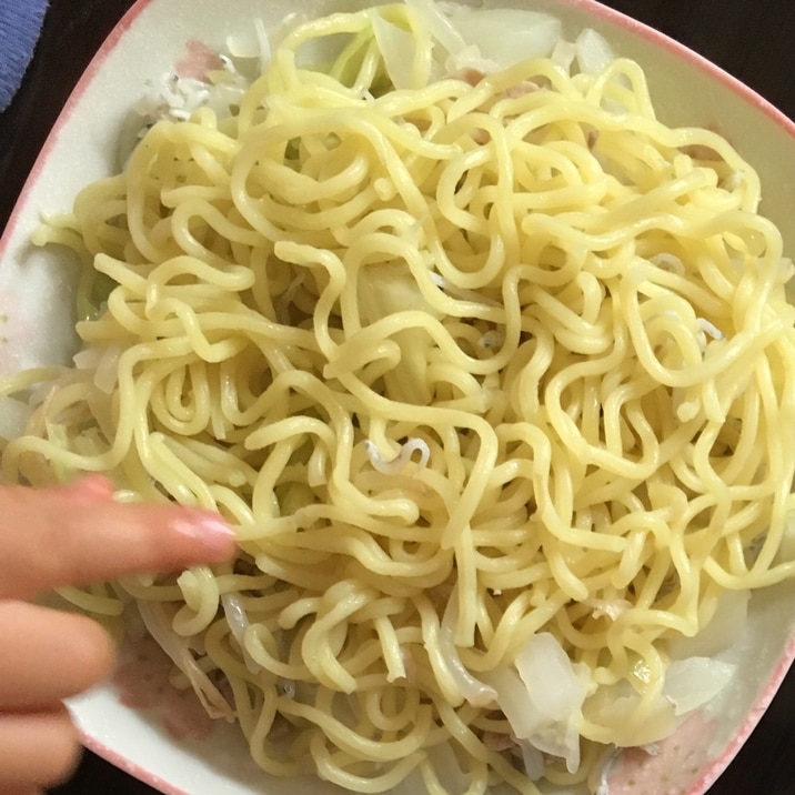 子どもとご飯 しらす焼きそば